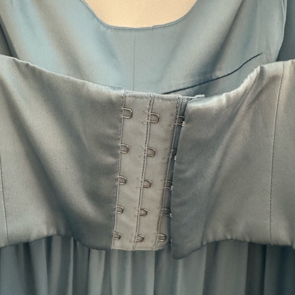 Cinq a sept silk baby blue tiered dress - Picture 9 of 9